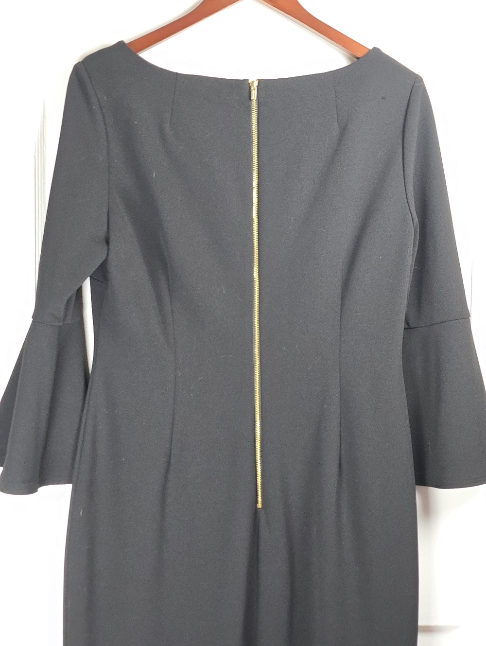 Calvin Klein Classic Black Sheath Dress 12 - Picture 4 of 6